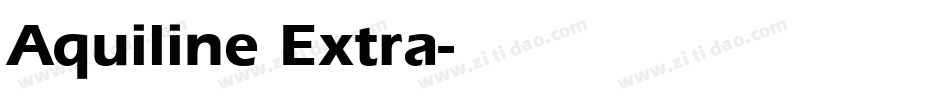 Aquiline Extra字体转换
